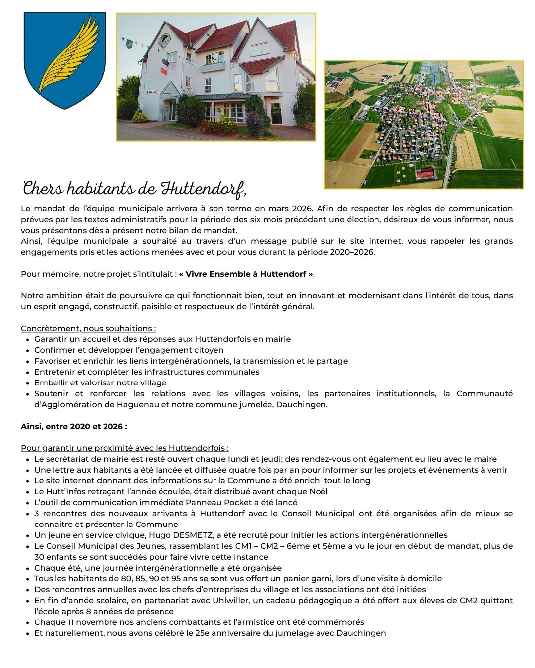 Vivre ensemble à Huttendorf